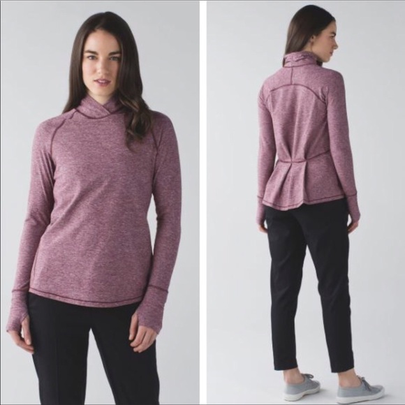 lululemon athletica Tops - 🍋lululemon Warm Your Core super soft w/ruffle back❤️EUC